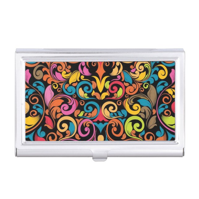 Funky pattern business card holder (Front)