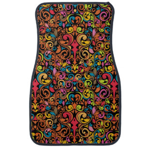 Funky pattern car mat