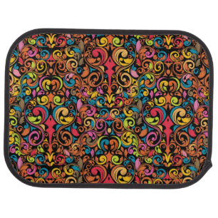 Funky pattern car mat