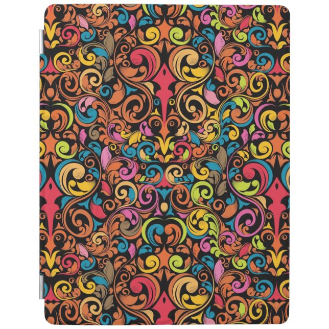 Funky pattern iPad smart cover (Front)