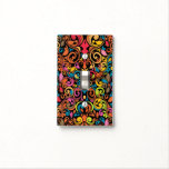 Funky pattern light switch cover