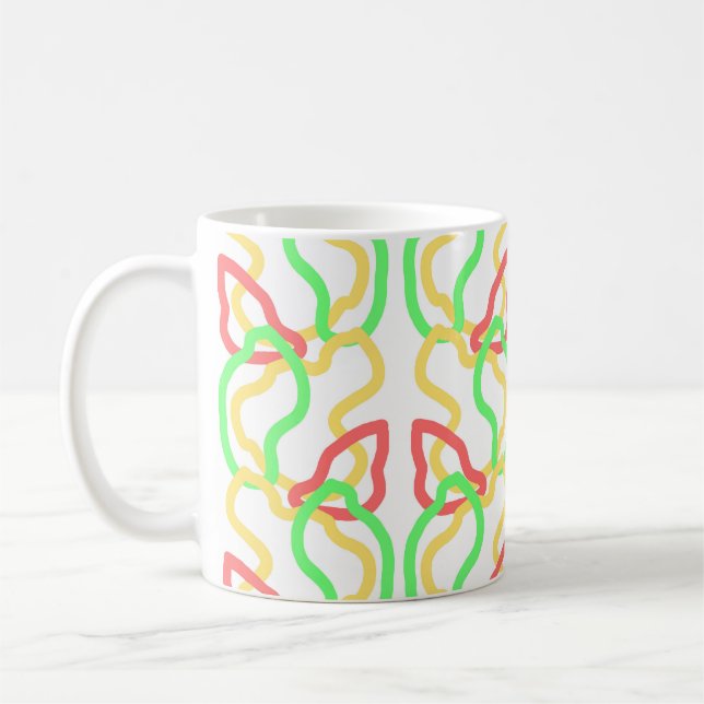 Funky pattern mug (Left)