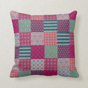 patchwork throw pillows