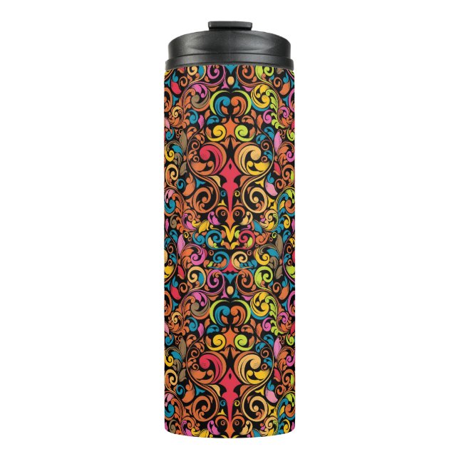 Funky pattern thermal tumbler (Front)