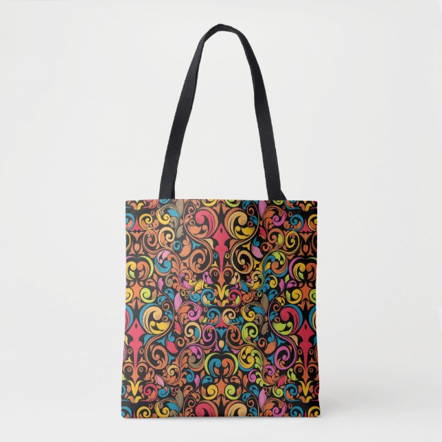 Funky pattern tote bag (Front)