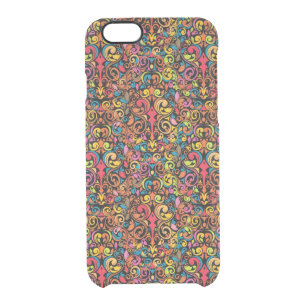 Funky pattern clear iPhone 6/6S case