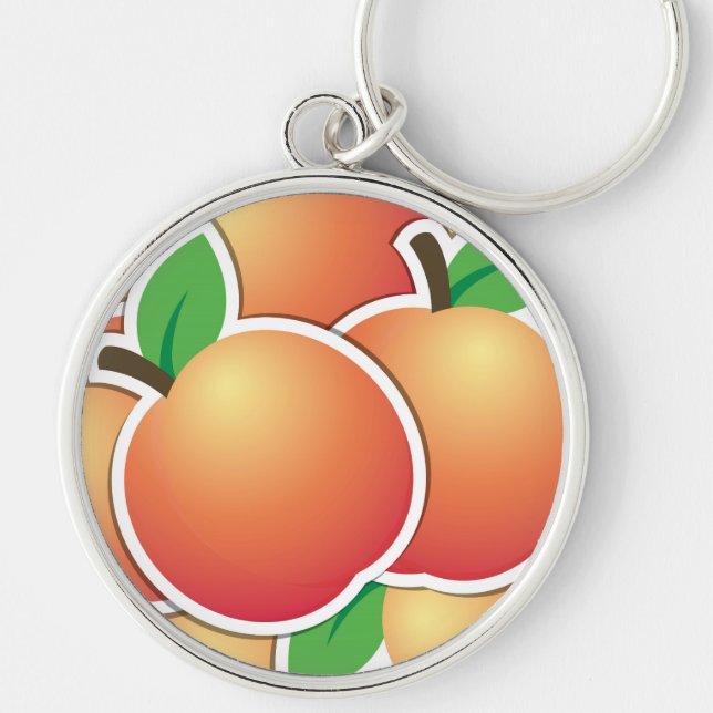 Funky peach keychain (Front)