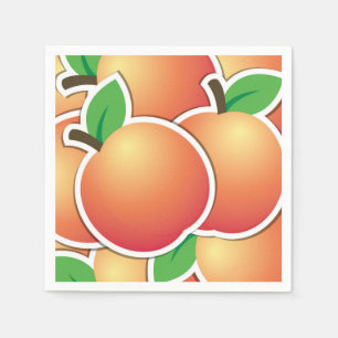 Funky peach napkins