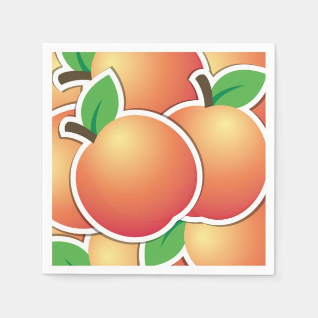 Funky peach napkins (Front)