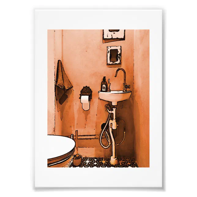 Bathroom Print Funky