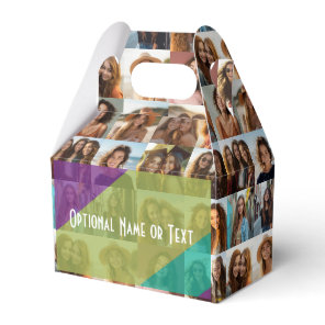 Funky Photo Collage - Add Up to 16 photos Favor Boxes