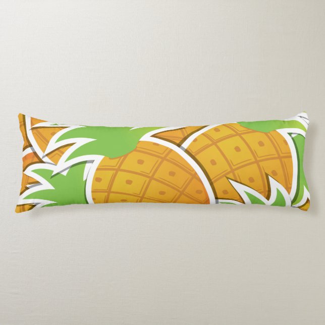 Funky pineapple body pillow (Front)