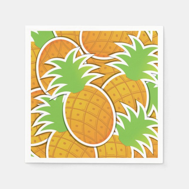 Funky pineapple napkins (Front)
