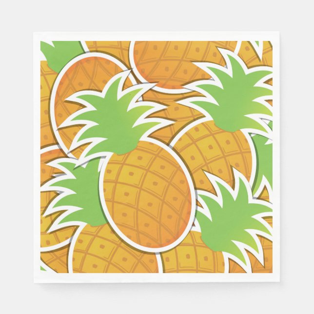 Funky pineapple napkins (Front)