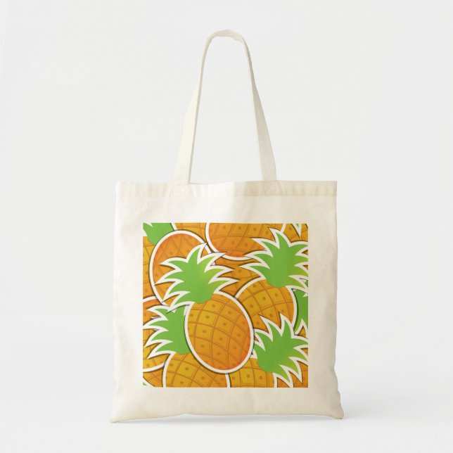 Funky pineapple tote bag (Front)