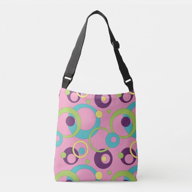 Funky Pink Circles All-Over-Print Bag (Front)
