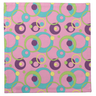 Funky Pink Circles Napkin