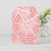 Funky pink grapefruit wedges (Standing Front)