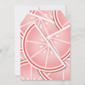 Funky pink grapefruit wedges (Front)