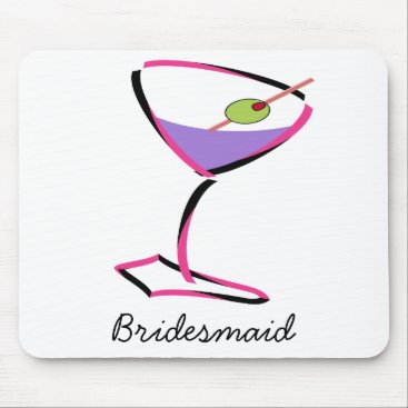 funky pink martini mouse pad
