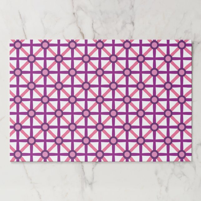 Funky Pink & Purple Pattern Paper Pad (Front)