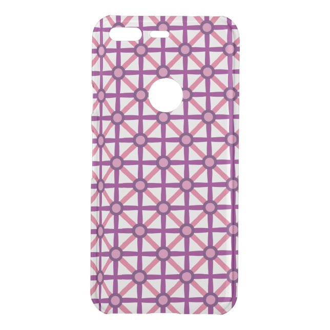 Funky Pink & Purple Pattern Uncommon Google Pixel Case (Back)