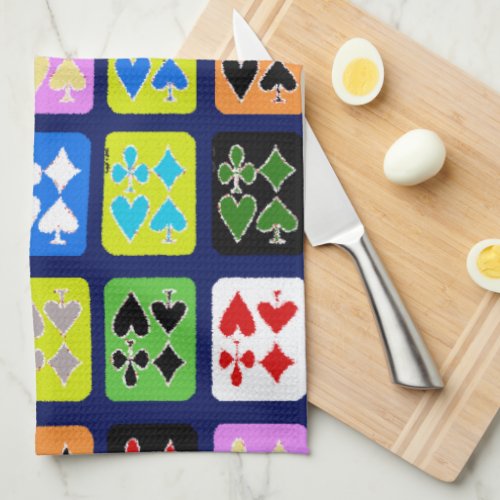 Funky Playing Cards Poker Solitaire Spades Kitchen Towel
