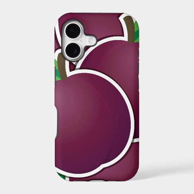Funky plum iphone case (Back)