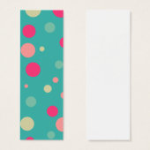 Funky polka dot bookmark (Front & Back)