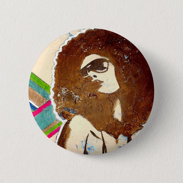 Funky, pop-art accessory button. button (Front)