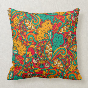 Funky Psychedelic 2_pillow Throw Pillow