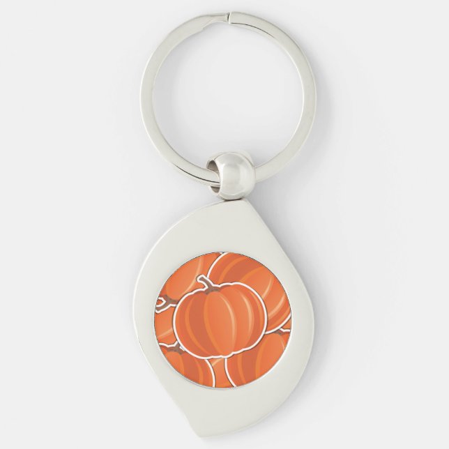 Funky pumpkin keychain (Front)