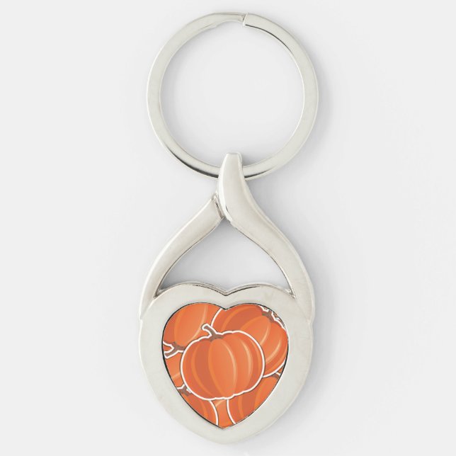 Funky pumpkin keychain (Front)