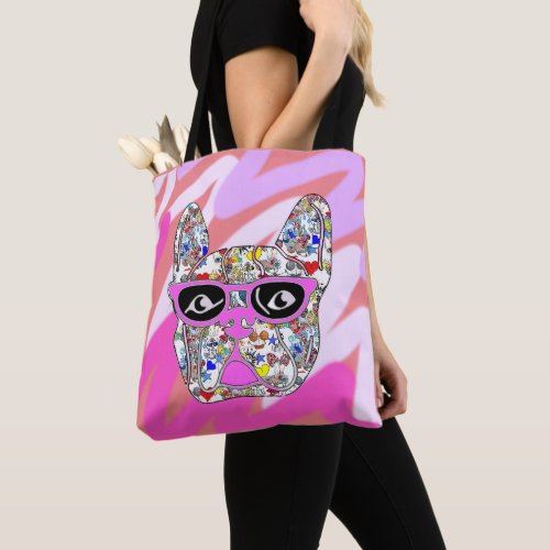 Funky pup French Bulldog Tote