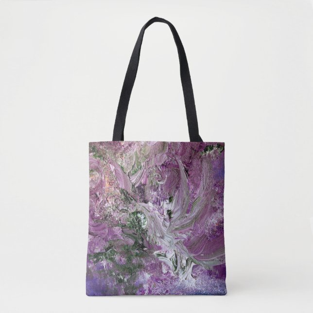 Funky Purple Abstract Art Bag (Front)