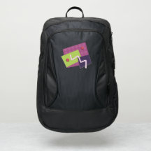 Funky Purple and Green SQUARES POP ART