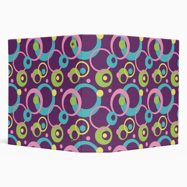 Funky Purple Circles Binder (Background)
