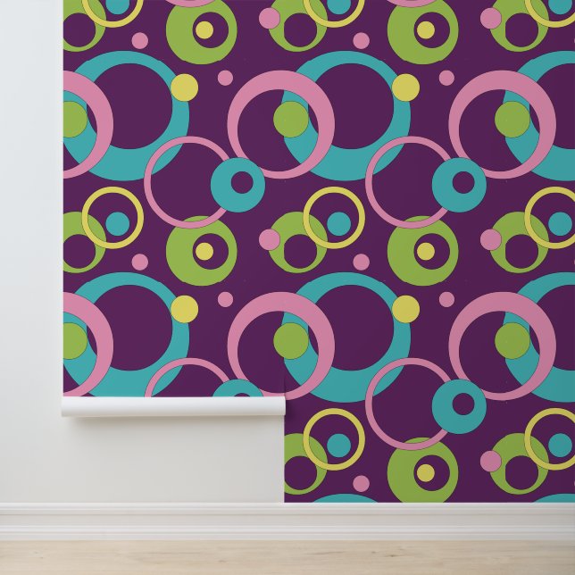 Funky Purple Circles Wallpaper (Application)