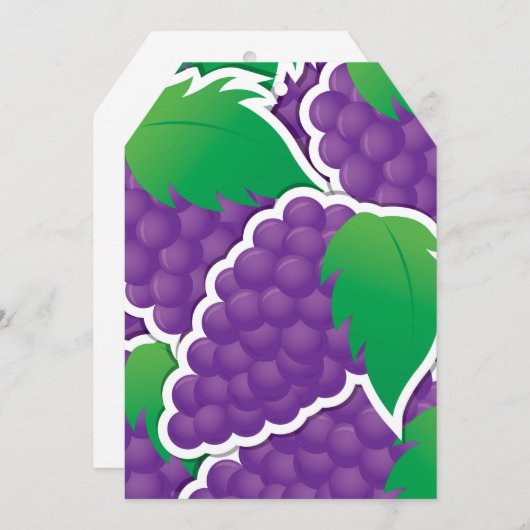 Funky purple grapes (Front/Back)