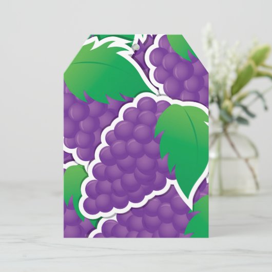 Funky purple grapes (Standing Front)