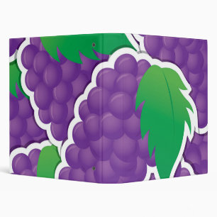 Funky purple grapes binder