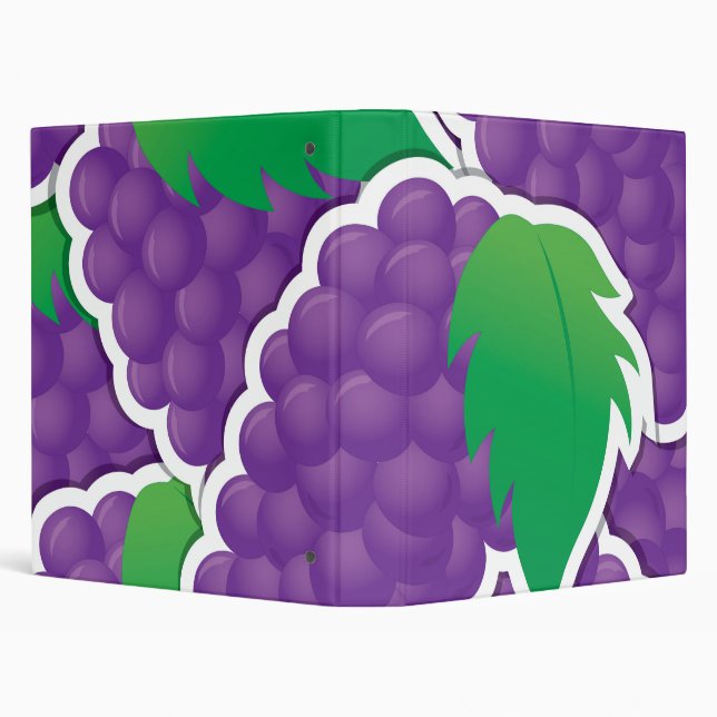 Funky purple grapes binder (Background)