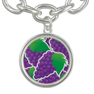 Funky purple grapes bracelet