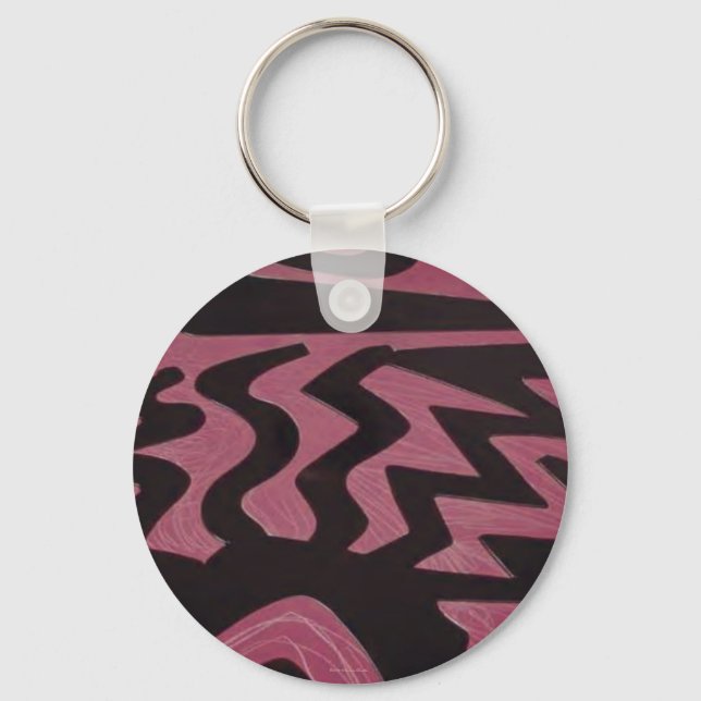 Funky Purple Keychain (Front)