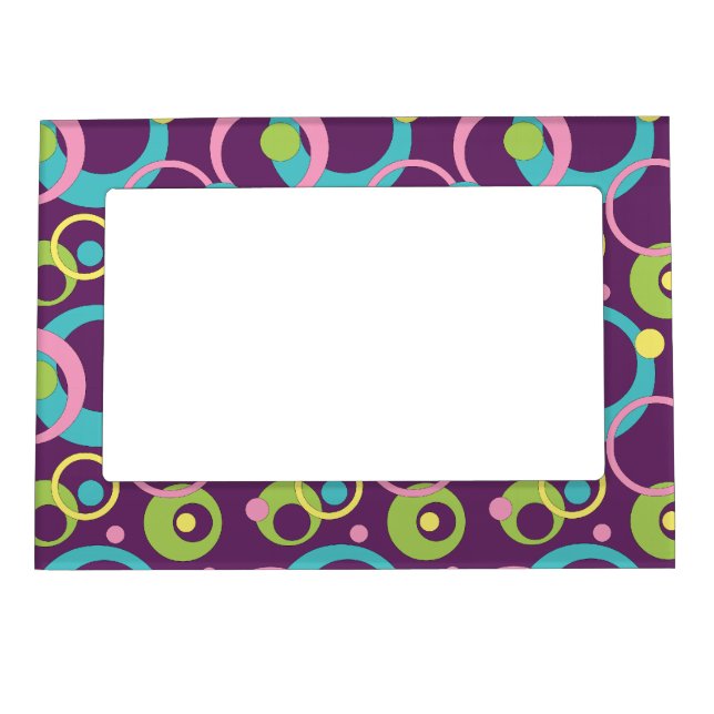 Funky Purple Photo Magnet (Front)