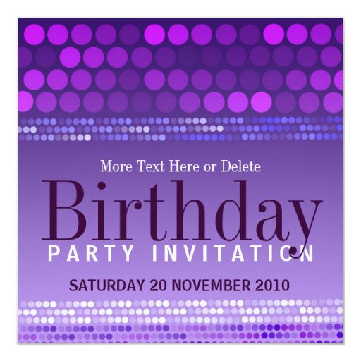 Funky Party Invitations 7