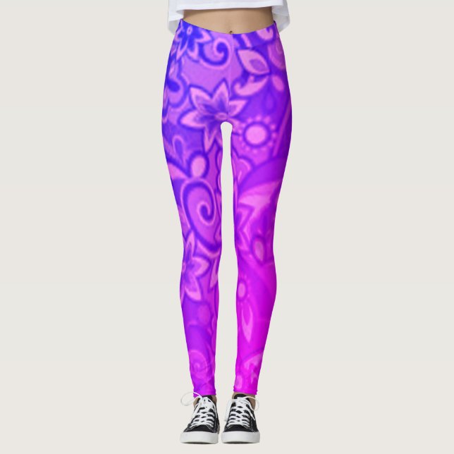 Funky Purple Pucci Leggings (Front)