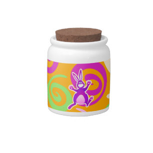 Funky rabbit, candy jar