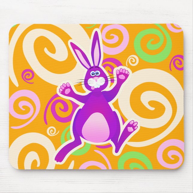 Funky rabbit, mousepad (Front)