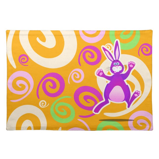 Funky rabbit, placemat (Front)